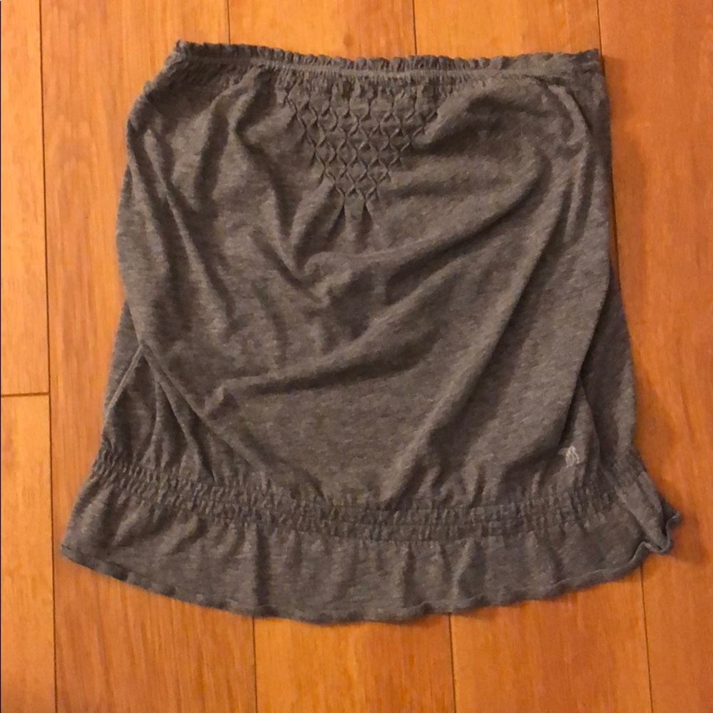 Abercrombie crop top gray